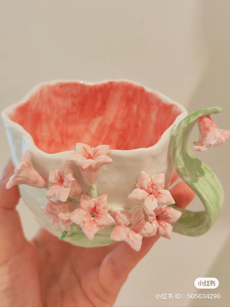 botanical ceramic mugs