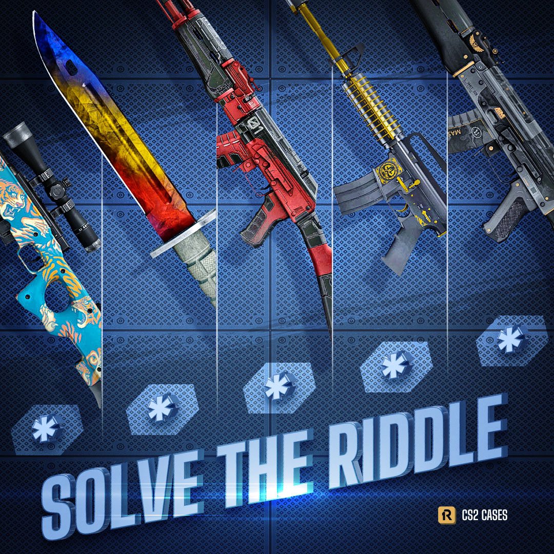 r1_skins's tweet image. Did you want a riddle? Get it! 📝🔥

Name the secret word and get a BONUS! 🤑

The first 3 correct answers guarantee a bonus, the rest will try their luck in 24h GIVEAWAY! 🎉

How to enter? 👇
🍀 Write the answer
🍀 RT &amp;amp; Like 

#CS2giveaway #CSGOGiveaway