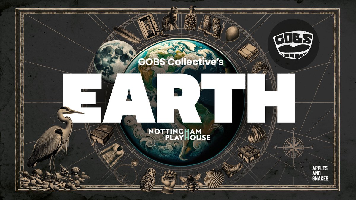🌏✨Experience Nottm’s most exciting spoken-word talent through EARTH. The latest showcase from GOBS Collective - as featured by @weoutherefest & @BBCSounds. Thanks to @ApplesAndSnakes @Nottmcitylib @NottmPlayhouse. 🪶📔Book now for Sat 30 Mar, 7.45pm: nottinghamplayhouse.co.uk/events/gobs-co…