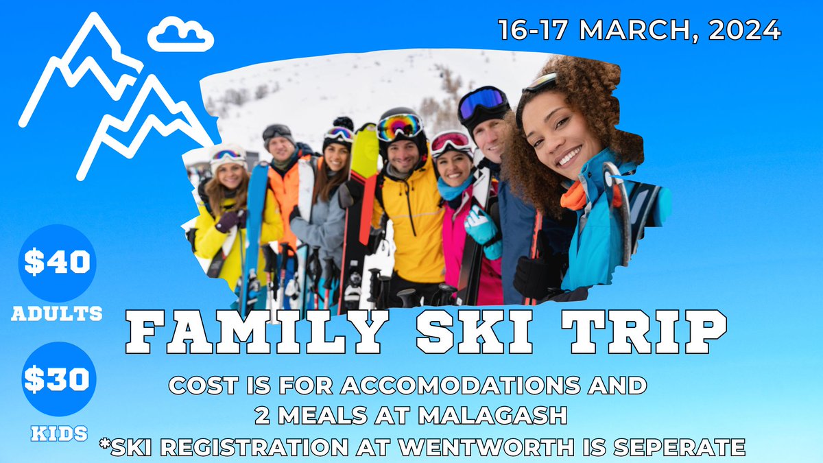EBC, if you have been planning to register for our Ski Trip the deadline is fast approaching. We need an accurate count to submit to Malagash next week. Please register at the attached link. ebcmeet.com/.../2nd-annual…
Skiing registration is on your own.