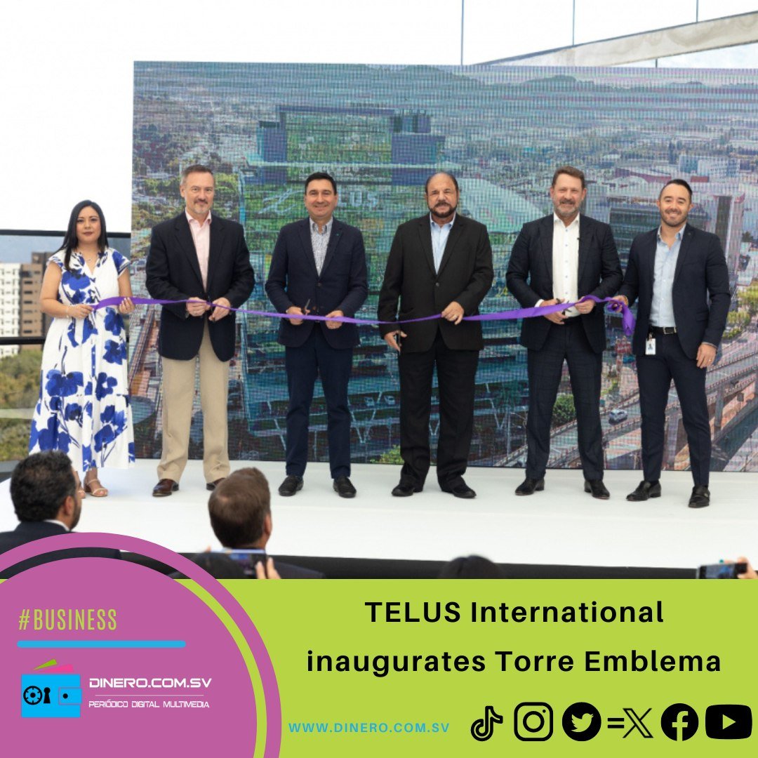 dinerocomsv's tweet photo. #Business TELUS International El Salvador inaugurated its fourth operations center in El Salvador, Torre Emblema, located in Las Cascadas shopping center
Read it here: https://t.co/hjYtgK80KO
#TorreEmblema #operationscenter #technicalsupport https://t.co/7RQLa3V0gz