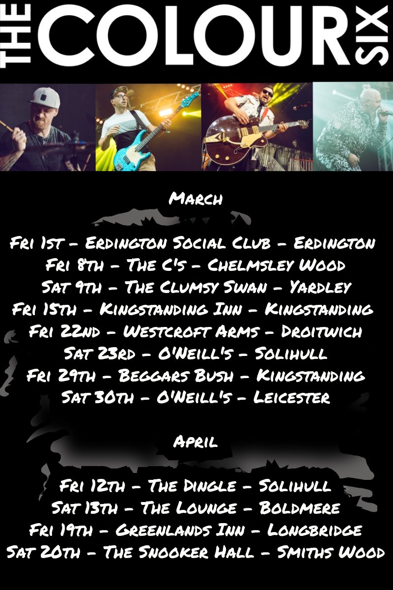 We're missing seeing you all but we're back next weekend to kick off a mega month of gigs! 🤘

Few changes: Erdington Social - 1st, Kingstanding Inn - 15th. 👍

Last few tickets for the family friendly "C's" can be found here:

eventbrite.co.uk/e/789937633727… 😘

See you in the pub! 🍻😜