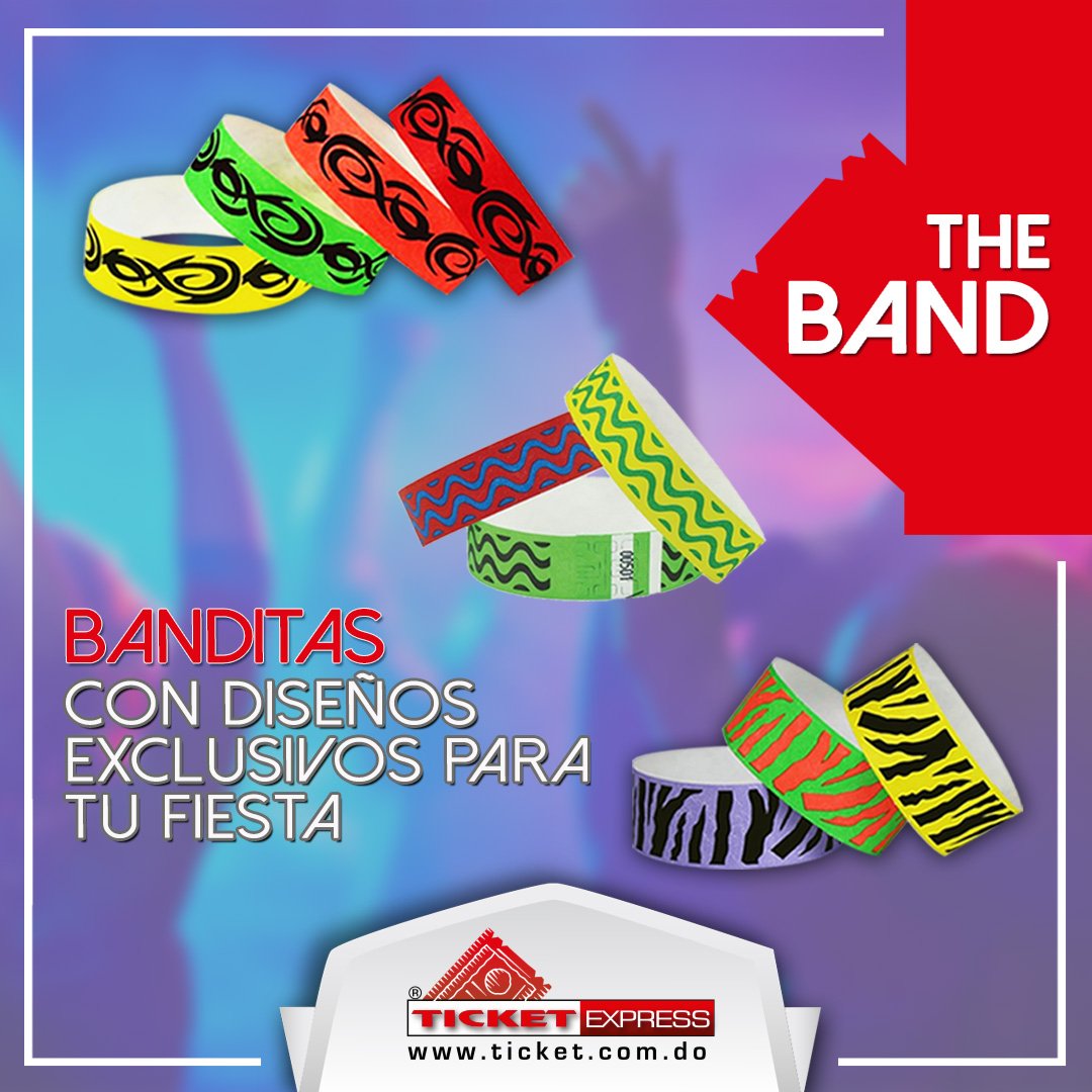 ticketexpressrd's tweet image. 👉👉La solución más efectiva y segura para control de acceso de tus eventos 💃🤳🎶🎷🎸 En Ticket Express® contamos con una gran variedad de colores lisos y pre-diseñadas para entrega inmediata. +info&amp;gt;&amp;gt; ticketexpress.com.do/ShowContent.as…