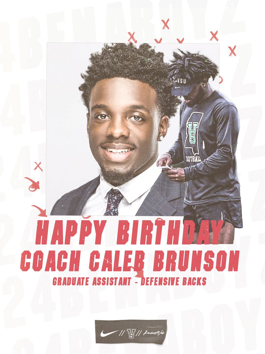 Happy Birthday Defensive Backs Graduate Assistant Coach Brunson. We appreciate all you do‼️