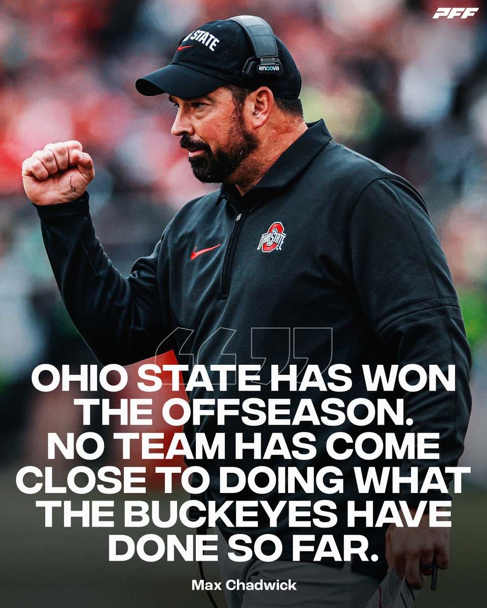 PFF_College's tweet photo. Ohio State won the off season✅ https://t.co/GXW5k8oZke