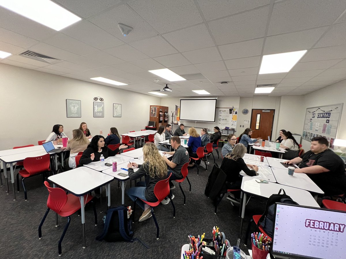 Thursday morning PLC with English 2 teachers from <a href="/HumbleISD_AHS/">The Atascocita HS</a>, <a href="/HumbleISD_KHS/">Kingwood High School</a>, and <a href="/HumbleISD_KPHS/">Kingwood Park HS</a>!