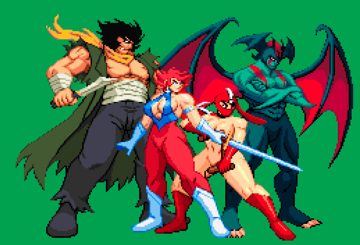 So, you may be wondering, why am i doing some pixelart based on Go Nagai's works?

This is part of a mockup proyect for a potential MUGEN pitch idea by the code name: "Dynamic Fighter Z"

It will include all the most well knowed characters of Dynamic.P , both heroes an villians.