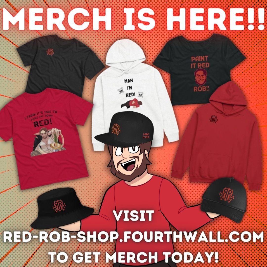 THE RED ROB SHOP IS NOW OPEN‼️
LINK IS IN MY BIO‼️
#redrob #newmerch