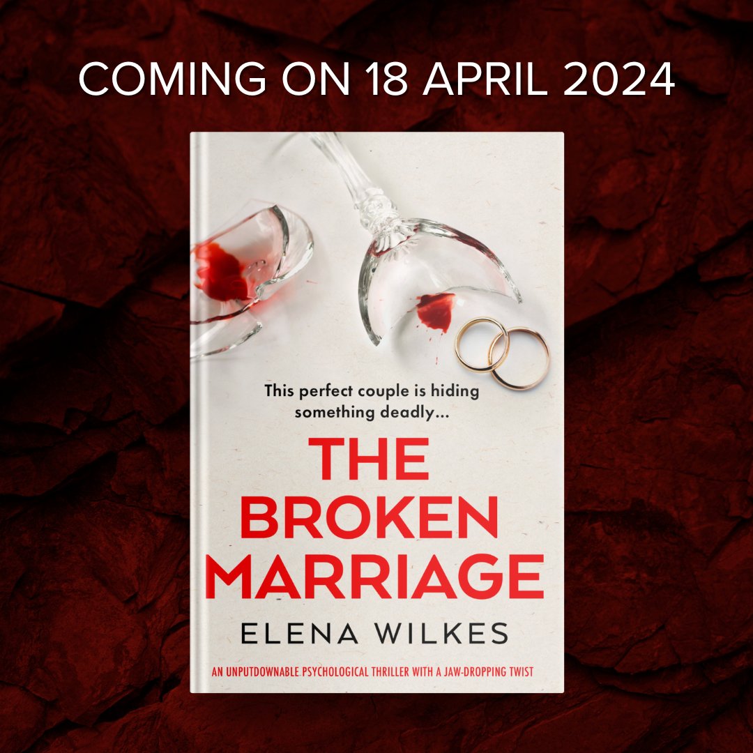 Storm Publishing (@stormbooks_co) on Twitter photo We love the cover for The Broken Marriage: An unputdownable psychological thriller with a jaw-dropping twist by <a href="/elenathrillers/">Elena Wilkes</a> !
It's out on 18 April, but you can pre-order it NOW!
Pre-order it here: geni.us/341-cr-two-am We love the cover for The Broken Marriage: An unputdownable psychological thriller with a jaw-dropping twist by <a href="/elenathrillers/">Elena Wilkes</a> !
It's out on 18 April, but you can pre-order it NOW!
Pre-order it here: geni.us/341-cr-two-am