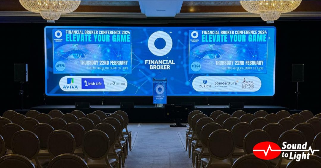 Check out these behind-the-scenes photos from the @BrokersIreland Financial Conference 2024 The LED video wall transforms the stage for a stunning backdrop. A must for any high end event ✅ #FB24