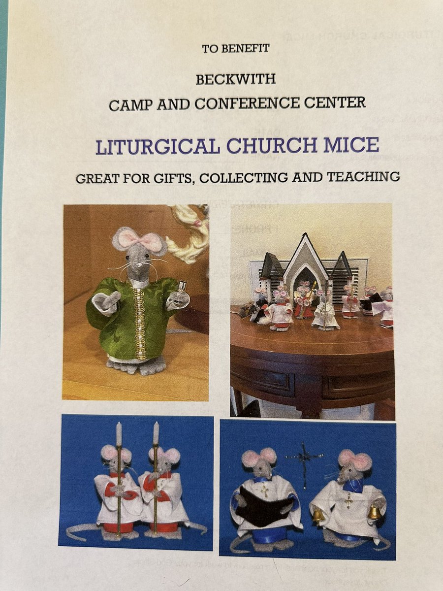ASECmobAL's tweet image. Fun stuff at #diocgc24: a procession of the Liturgical Church Mice. Note the bishop mouse at the procession’s end, as well as choir, handbells, crucifer, acolytes, etc. These are for sale in the exhibits hall