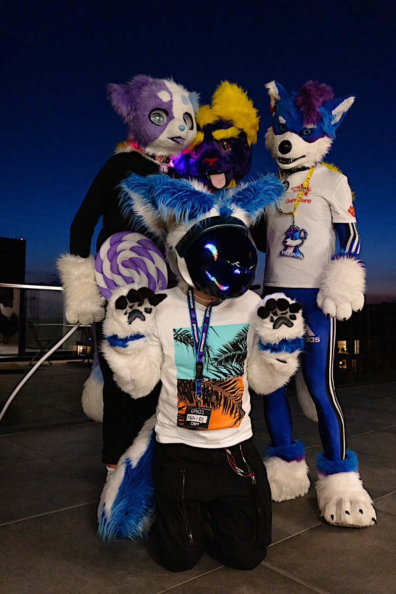 happy #FursuitFriday again. we raided the nerds at #GPN21 that night and tried to turn them all into furries

with @SheeraArt <a href="/SchnurriPopurri/">Schnurr</a> <a href="/t1g3r_ds/">T1g3r-DS 🏳️‍🌈🔜 EAST, EF</a> 

📸Akai