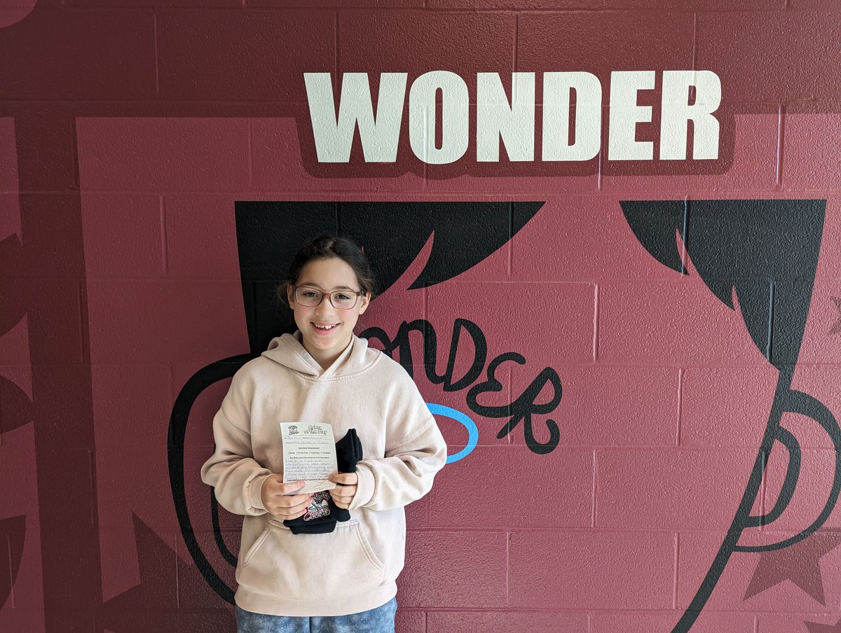 Amelia is our Cobra of the Day. She is kind and encouraging. When other students are struggling with their work. She motivates others and keeps them feeling that they can do it! #JRCProud #tvdsb