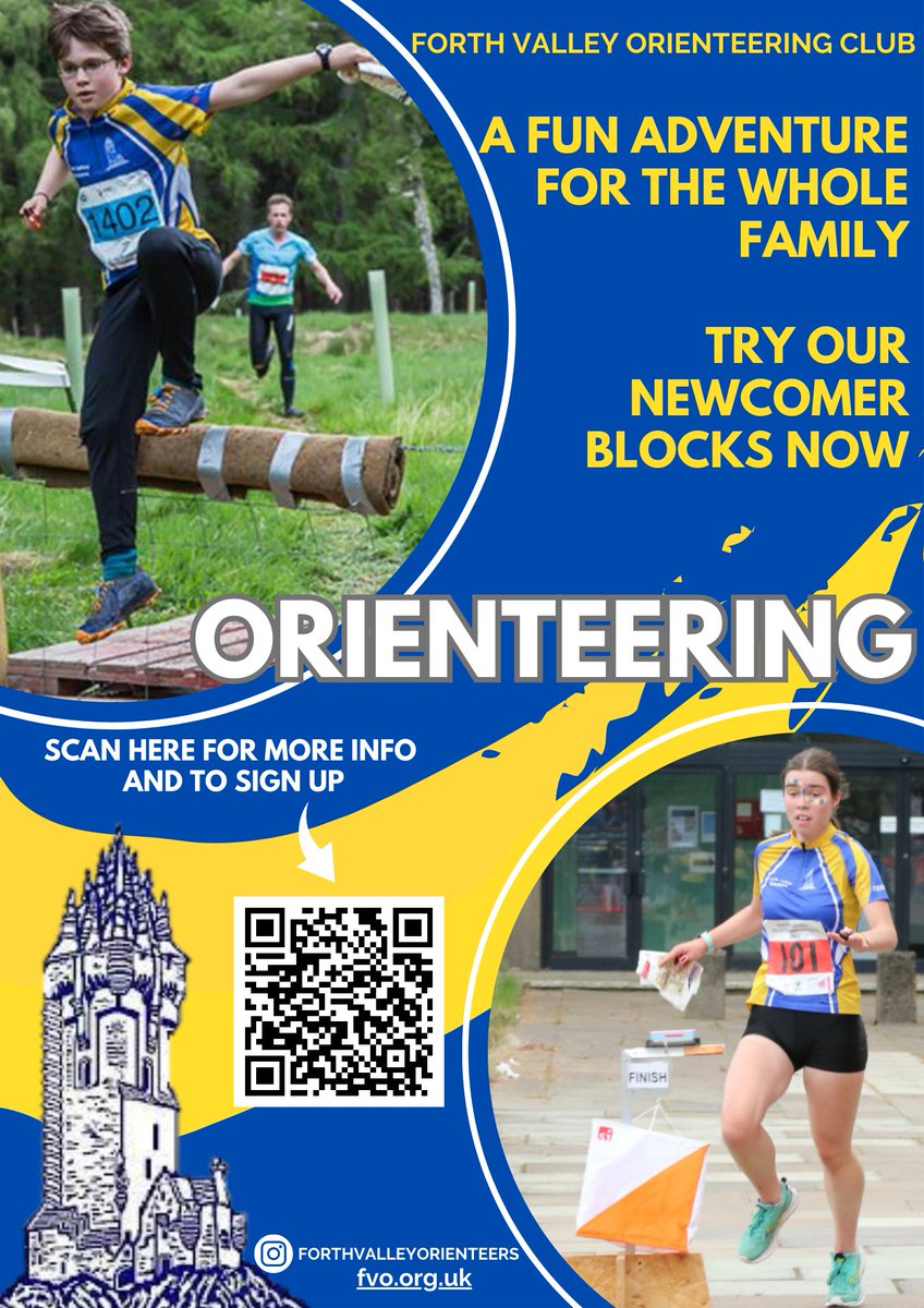 ClubSport Stirling (@clubsportstlg) on Twitter photo Spring Beginners Series is perfect for those wanting to try Orienteering. Hosted by <a href="/FVOrienteers/">ForthValley O</a> the days for all ages and abilities are:
March 3rd- Doune Ponds
March 24th- Leigh Hills
April 21st- Queen Victoria School (TBC)
May 12th- Laigh Hills
Link in the QR code below Spring Beginners Series is perfect for those wanting to try Orienteering. Hosted by <a href="/FVOrienteers/">ForthValley O</a> the days for all ages and abilities are:
March 3rd- Doune Ponds
March 24th- Leigh Hills
April 21st- Queen Victoria School (TBC)
May 12th- Laigh Hills
Link in the QR code below