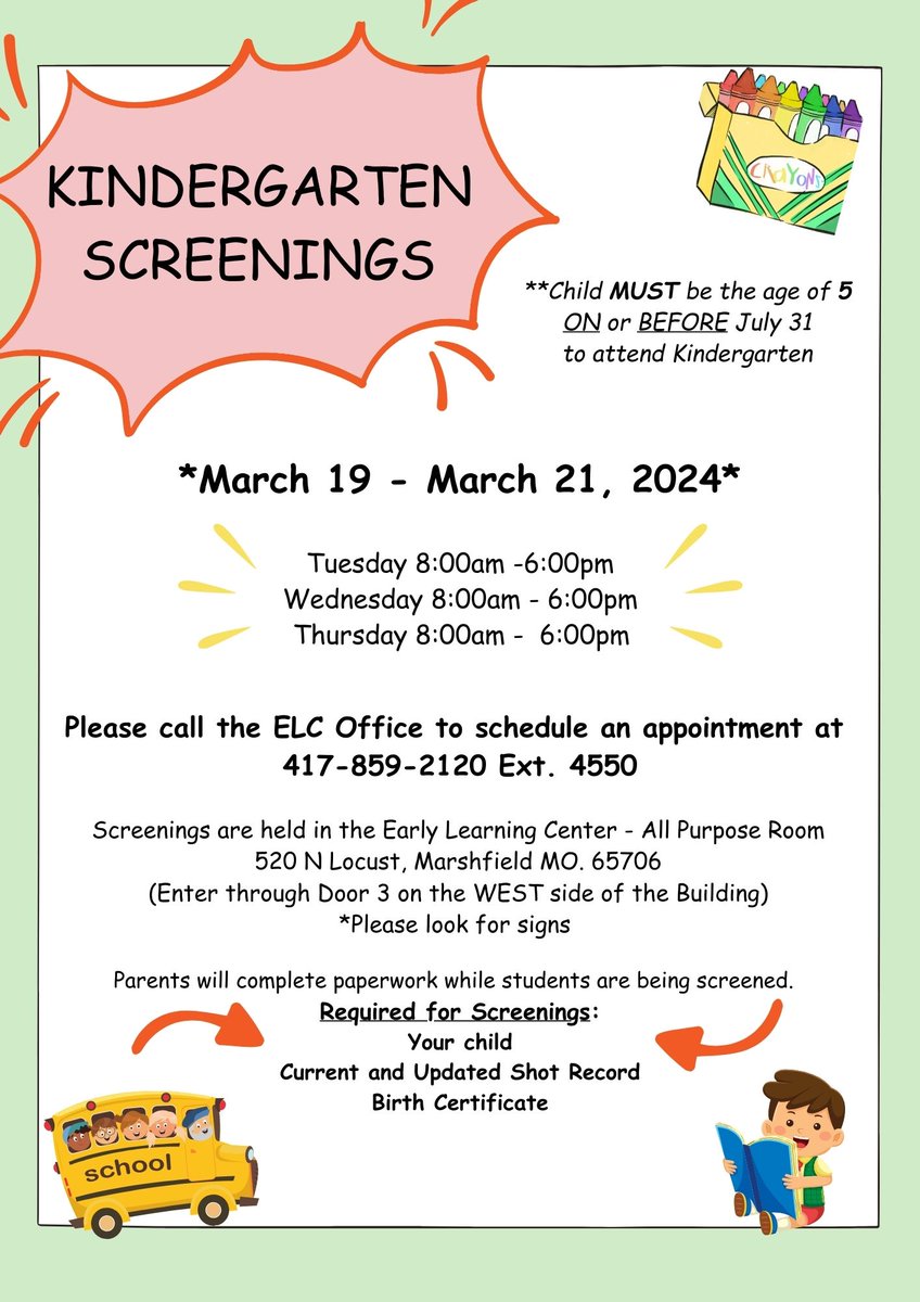 Is your little Blue Jay headed to kindergarten this fall? Kindergarten screening appointments are now available. (Current ELC students do NOT need to make an appointment.) #HeroMakers