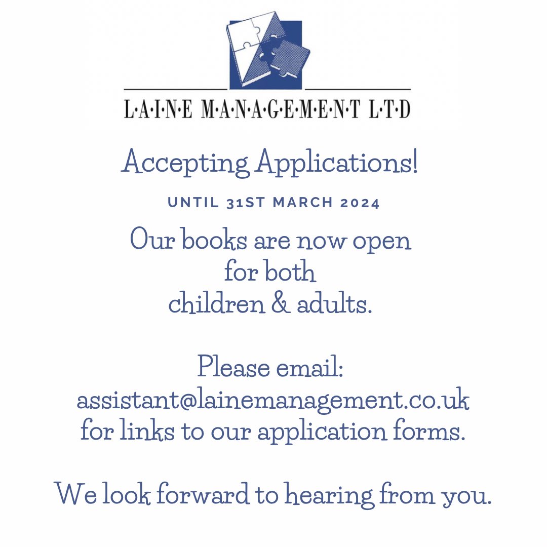 💥Exciting Announcement!💥 We’re accepting applications for representation until 31st March 2024. We look forward to hearing from you! #lainemgt #actors #agency #talent