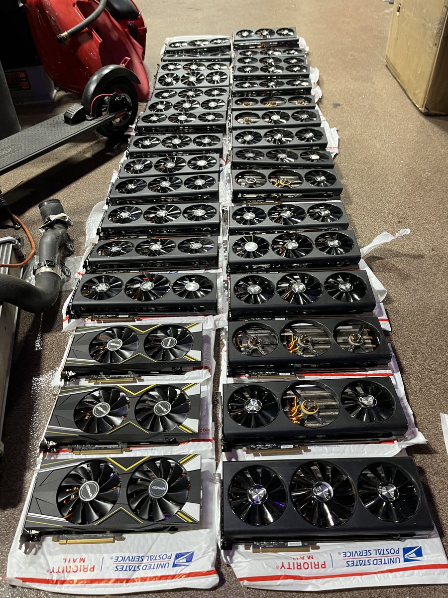 Its going to be a bit busy.. these all need new fans and repaste...