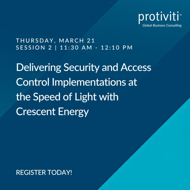 Join us at SAPinsider using discount code 'ProtivitiVIP1' and register for a Protiviti Session on Thursday, March 21, 2024. Explore our sessions now! bit.ly/3uJlSrT
