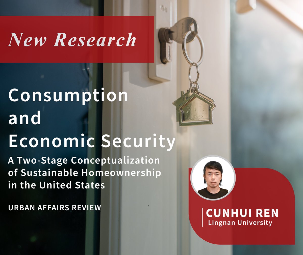 New research from Faculty Associate Chunhui Ren (@LingnanUni) finds that liquid #wealth is the #1 determinant of whether 1st-time homeowners avoid going back to renting. Read more at @UrbanAffairsRev: doi.org/10.1177/107808… #PSID #EconomicSecurity #UrbanAffairs #Homeownership
