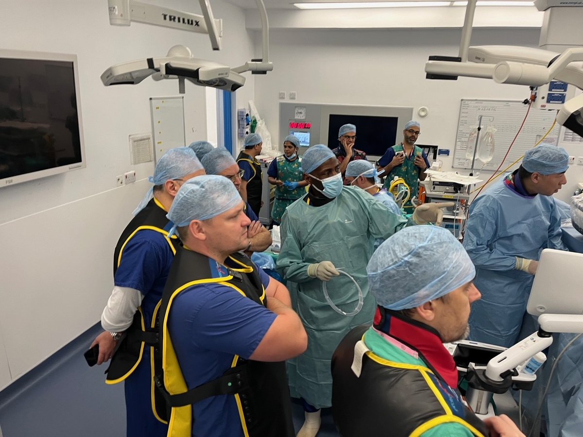 CookMedSurg's tweet photo. Great Supine PCNL &amp; ECIRS Vista course at Royal Free Hospital in London! Thanks to @leye_ajayi @ihab_hekal @PareshTank25 @laurent_massart &amp; attendees. Cook is advancing education &amp; collaboration to improve patient care! 
#endourology @ihab_hekal @PareshTank25 @laurent_massart https://t.co/wpTLdEHdQu