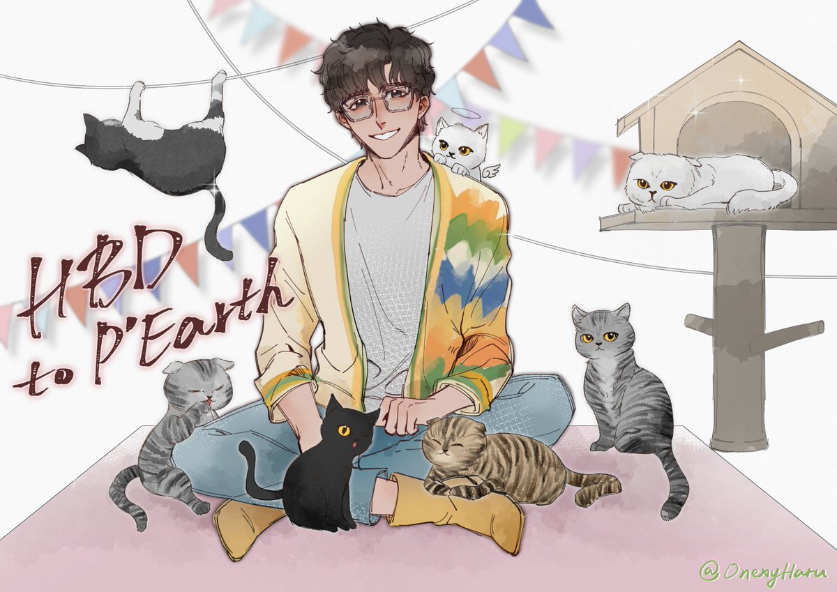 OnexyHaru's tweet photo. Happy birthday P'Earth🌏🤎
生日快乐~

#Happy30thEarthDay
#EarthPirapat https://t.co/Fb3CJ5FbJ9