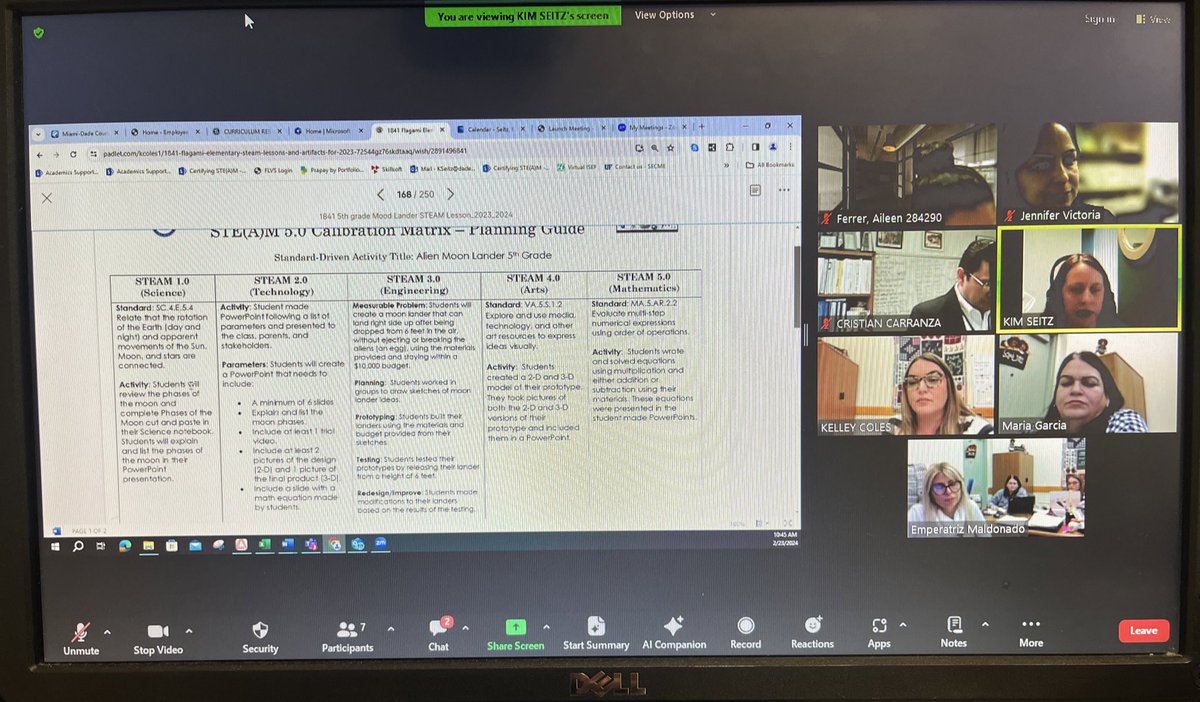 STEAMDesignated's tweet photo. Thank you Principal Emperatriz Maldonado and STEAM committee @FlagamiSchool . The STEAM Team was absolutely blown away by the STEAM teachers at Flagami Elementary School! Going for that GOLD! ⭐️ @MDCPSSTEAM #YourBestChoiceMDCPS 🥼🧪🖥️⚙️🦾🎭🎨✖️➗ https://t.co/DRZqbeKDFT