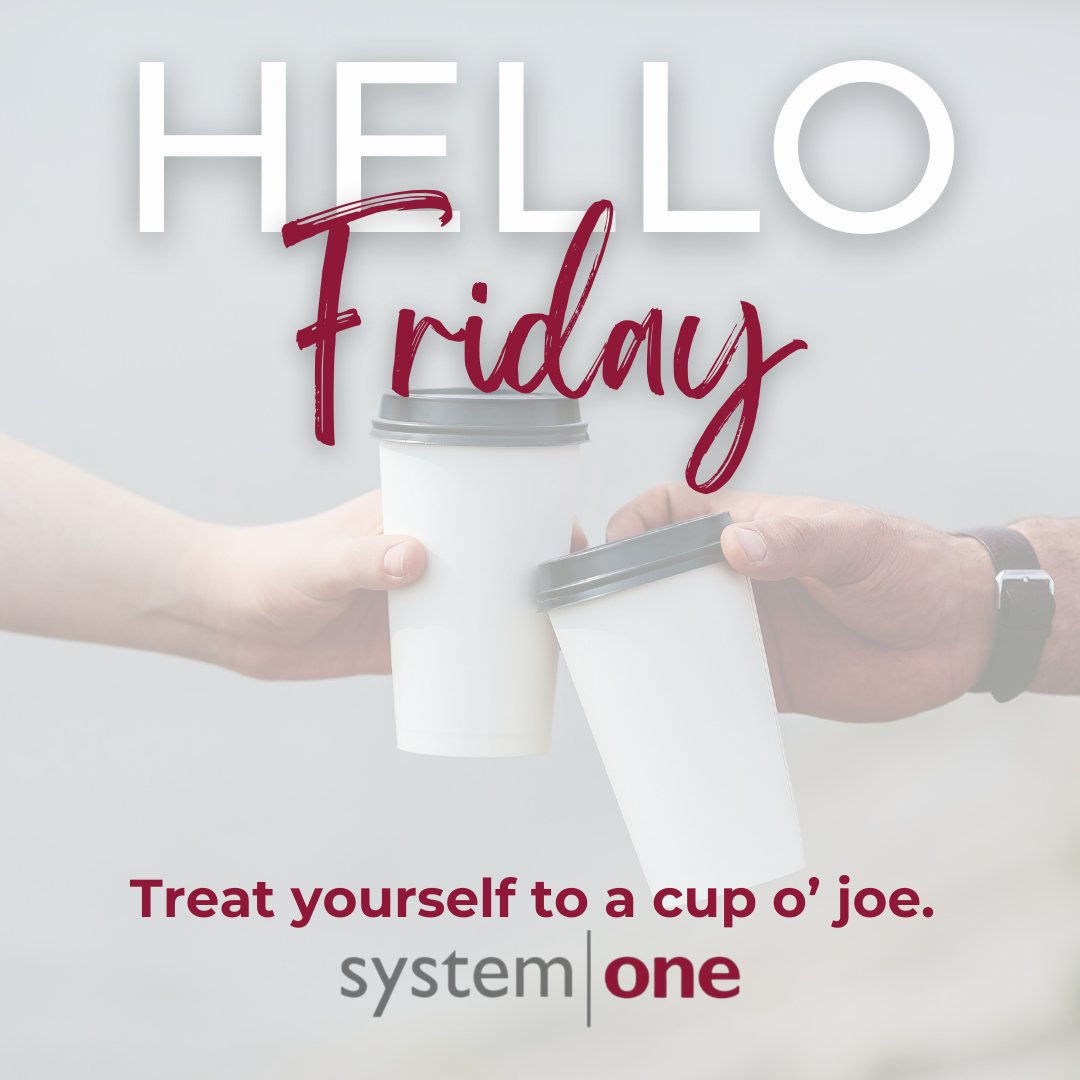 Cheers to the weekend! Wrapping up the work week with a well-deserved treat - a comforting cup of coffee to savor and recharge. ☕✨#treatyourself #coffee #systemone #staffingagency #corporatejob #9to5