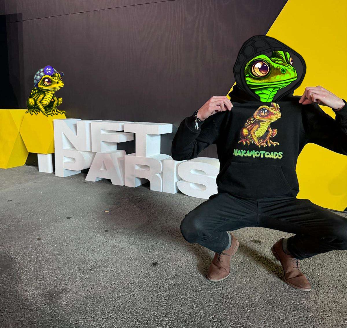 Nakamotoads's tweet photo. 🐸Find @Shiin010 , one of the Founder of @Nakamotoads, at @nft_paris. Ask him about our project, then grab a card for a free WL! Let's build together on Stacks !

@StxOrds @Stacks @StackSocial @StacksOrg @stx20stacks 

#NFTPARIS #ORDINALS #SORDINALS #STACKS #STX #ORDINALSONSTACKS https://t.co/KTuIBeTiQ7