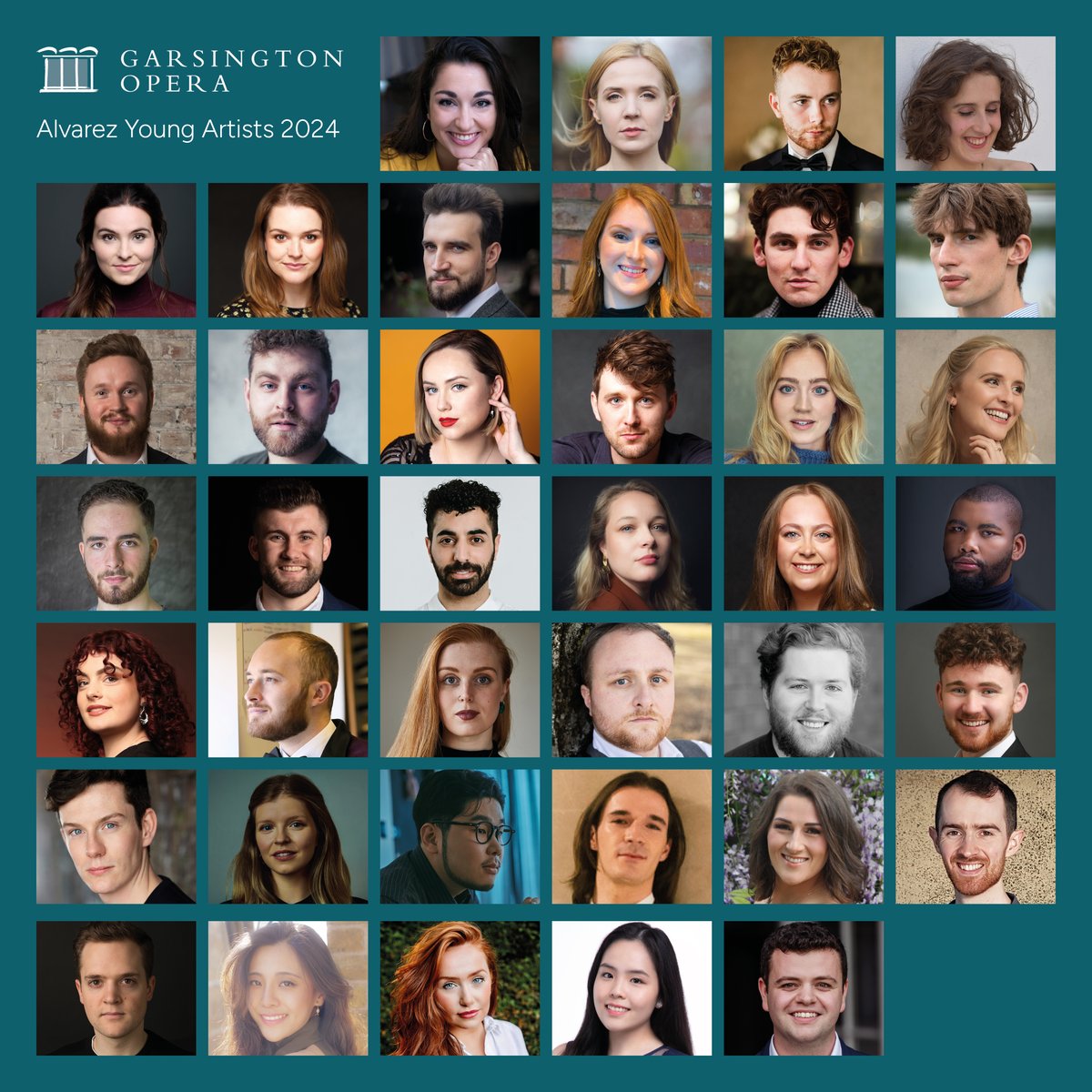 GarsingtonOpera's tweet photo. Welcome to our 2024 Alvarez Young Artists 🎉

We're delighted to reveal our 2024 cohort of young artists who will be performing across our five operas in a range of capacities, as principals, understudying principal roles, and making up our choruses.

 https://t.co/RdFas5RdoV https://t.co/csBzsYmLuq