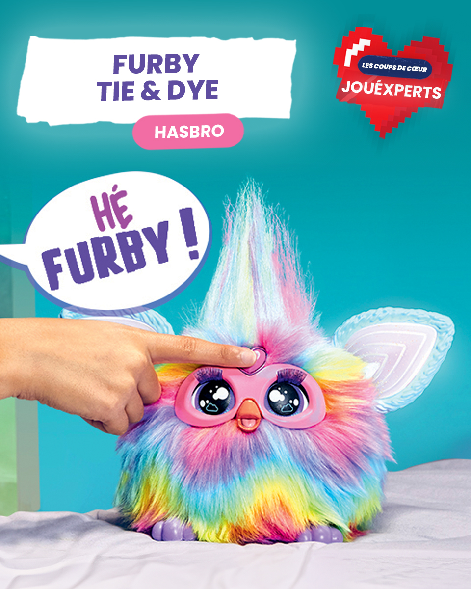 [LES COUPS DE ❤️ JOUÉXPERTS]   

Chaque semaine, nous célébrons un jouet qui a attiré notre attention ! 🎉

Aujourd'hui, on vous présente la peluche Furby Tie and Dye. 🌈

Ce compagnon multicolore enchante les cœurs des petits et grands. 🥰

Il est ici : fcld.ly/furbytieanddye