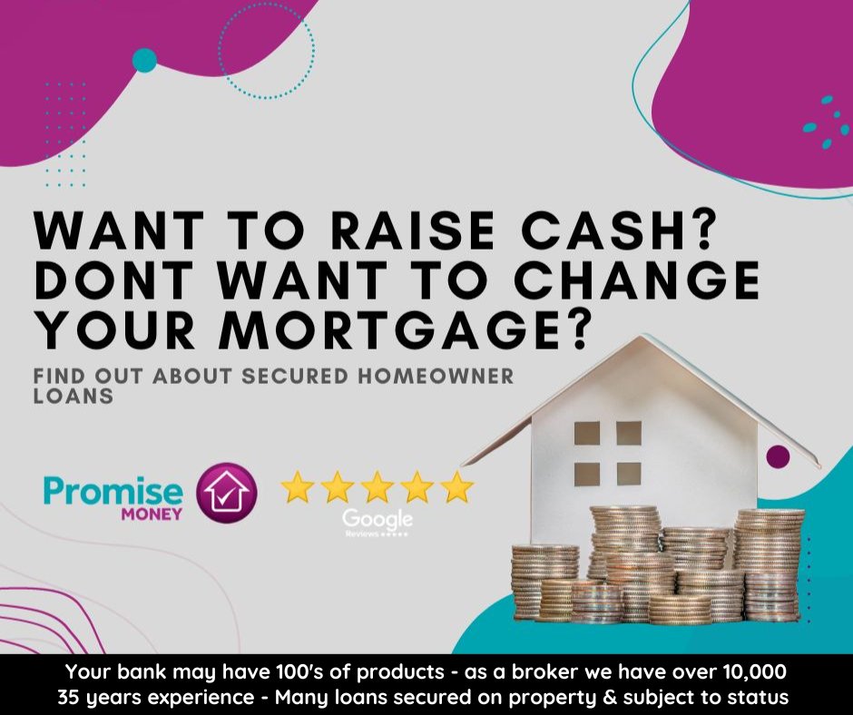 Talk to an experienced secured loan and mortgage adviser at Promise Money. 

We can look at remortgages and secured loans and advise you which is best

promisemoney.co.uk/secured-loans/

#promisemoney #mortgage #remortgage #securedloan #secondcharge #buytolet #propertyinvestment
