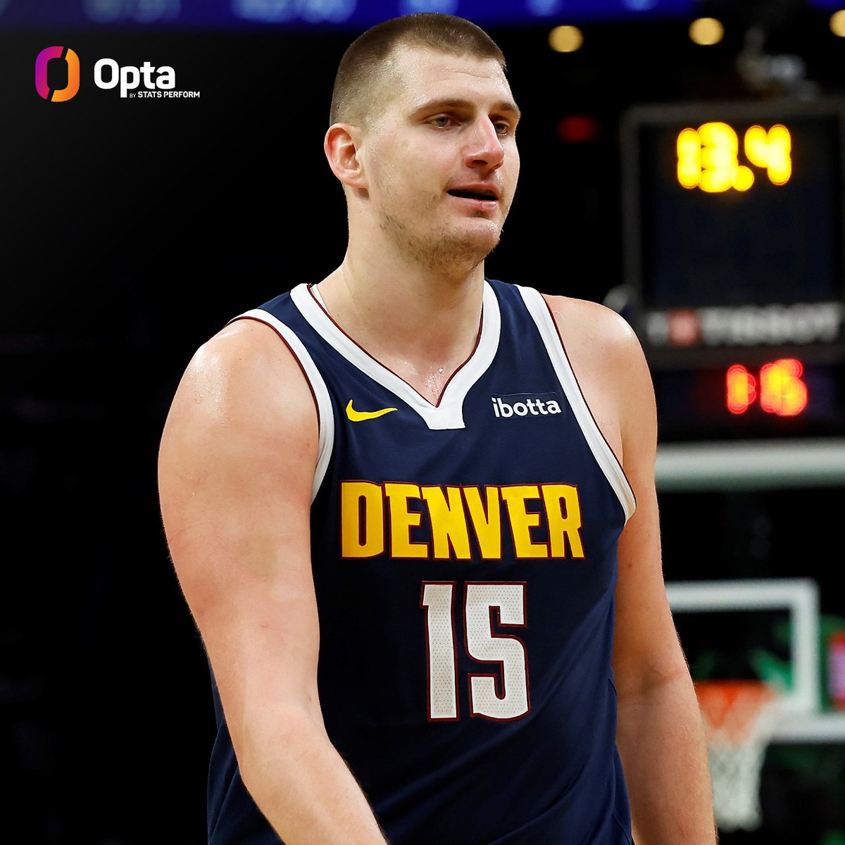 Yesterday the @nuggets' Nikola Jokić: Led all NBA players in rebounds Led all NBA players in assists Led all NBA players in FG% (min. 10 FGA) He's the first player ever to lead the NBA in all 3 categories on a day with at least 10 games.