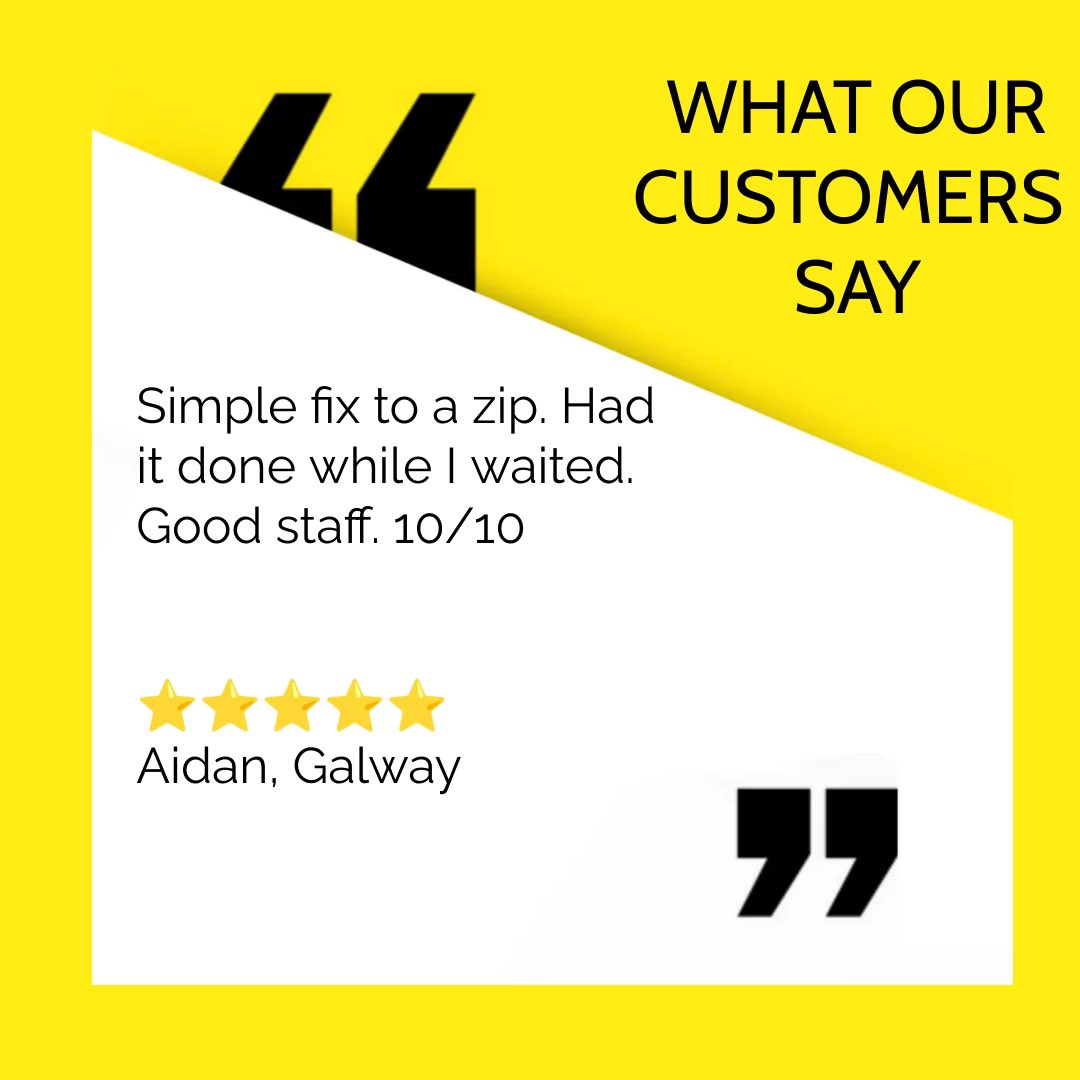 ZipYard_Galway's tweet photo. Need something fixed in a hurry?

Any colour, any style. 🌈 Too big, or too small. Too long, or too short. Small repairs or complete restyles! ✂️

#thezipyard #alterations #sustainablefashion #upstyle #lookgreatfeelfantastic #weloveeveryBody https://t.co/XhrSJptDRk