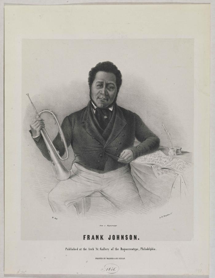 Born in Philadelphia in 1792, Francis Johnson became widely known as a talented fiddle player and was the first Black composer to have his compositions published as sheet music. His band was featured at a ball held for the Marquis de Lafayette. #BHM 🎶: bit.ly/3KNX7R4