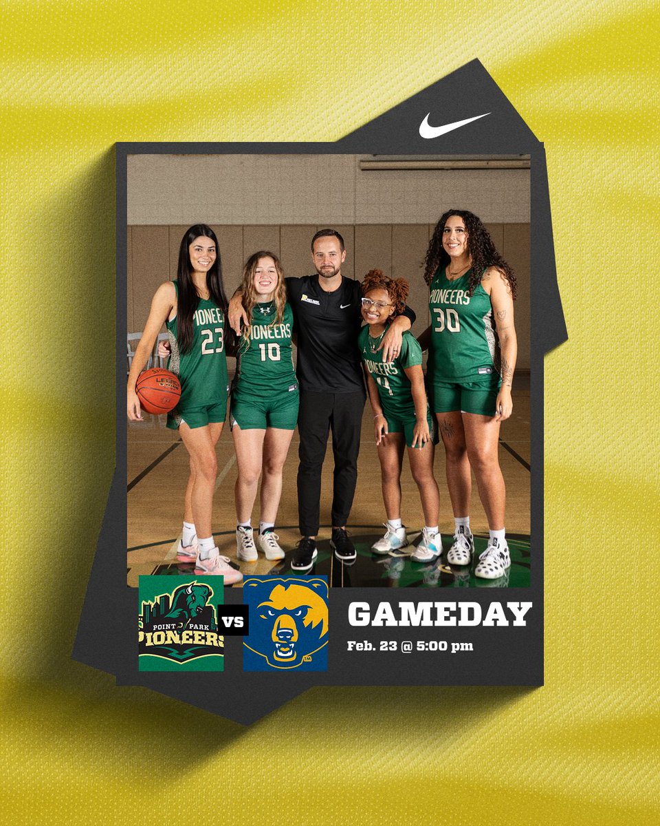 PointParkWBB's tweet photo. 🏀💚💯 Senior Night...We take on WVU Tech for the last regular-season home game

🗓️ Fri Feb. 23
⏰ 5:00 pm ET
📍 CCAC-Allegheny (808 Ridge Ave)
🎟️ Free w/PPU ID; $5 adults, $3 student
🚍 Fan shuttle from campus starts @ 4:30 pm with looping service every 30 min

#PPUWBB #PPUHOOPS https://t.co/X7KinNPCfZ