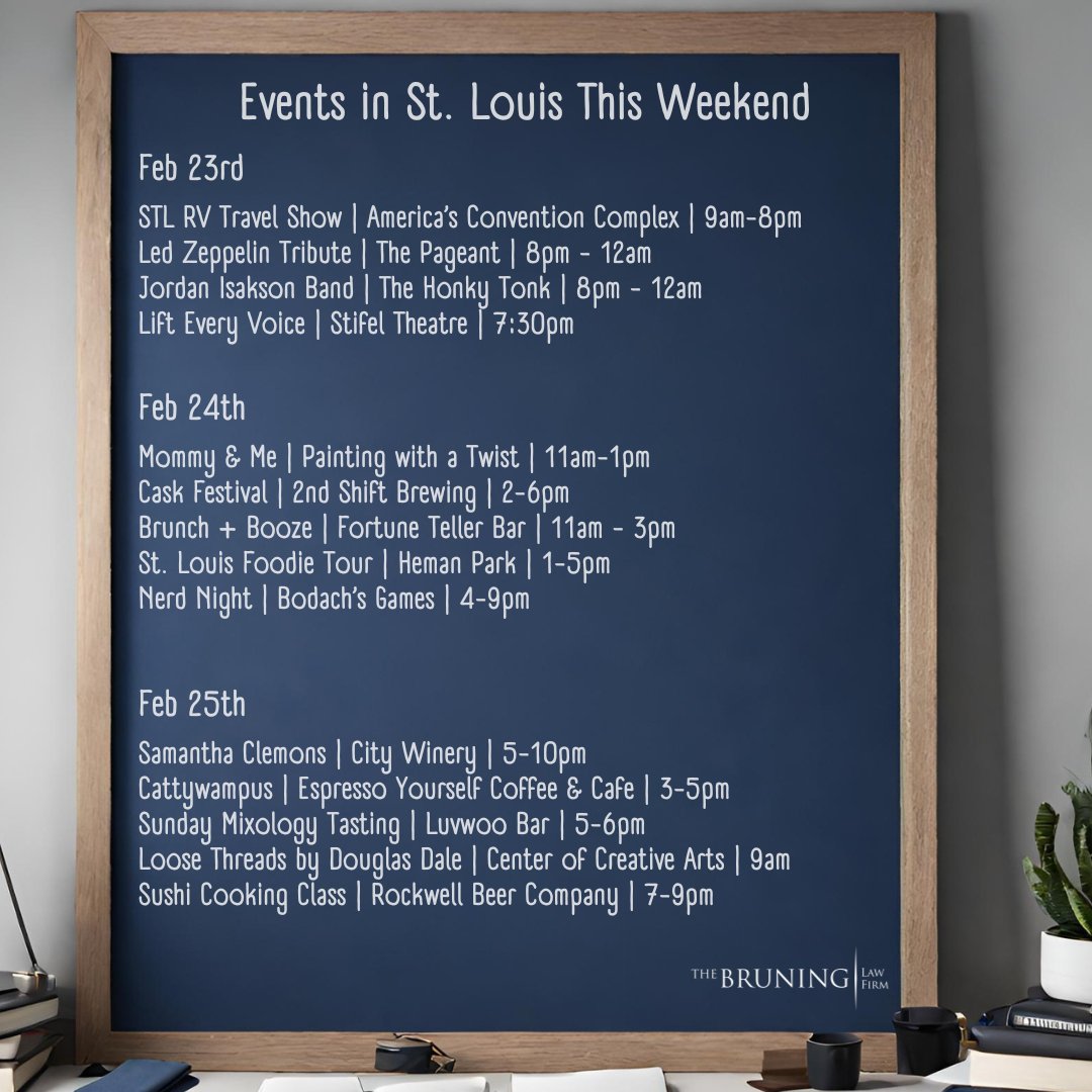 🤔Do you get FOMO? Then follow us so you never miss out on what's happening in St. Louis every weekend! 

#STL #STLEvents #Weekend