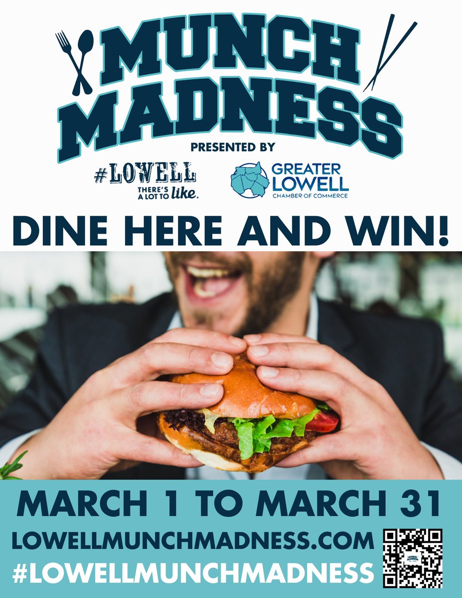 Munch Madness is back and we are a week away from starting! If you are a Lowell-based business and you are interested in participating sign up now! Link to sign up in bio✨ Sign up