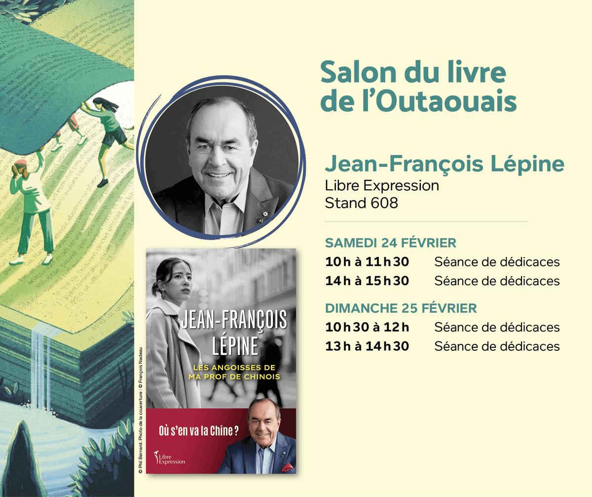 Très hâte de vous voir au Salon du livre de l'Outaouais demain et dimanche. De belles rencontres en vue!