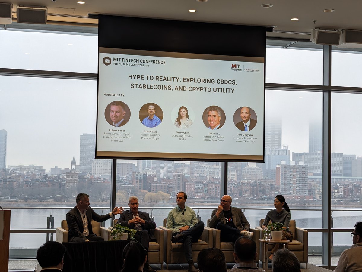 Our first panel discussion is a wrap! Great to hear from some of the leading experts in the field. Robert Bench, Brad Chase, Gracy Chen, Jim Cunha, and Dave Yhryniak from <a href="/trondao/">TRON DAO</a>.