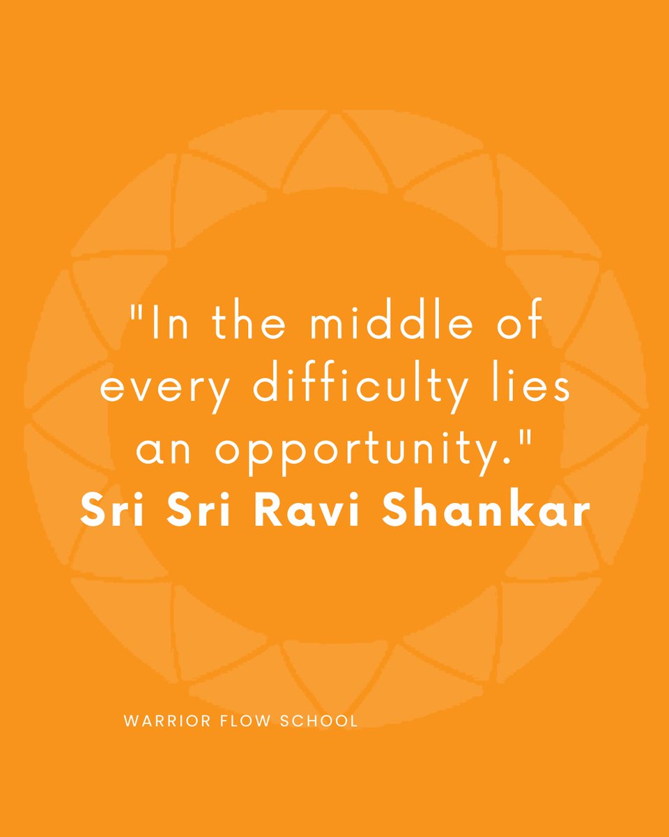 'In the middle of every difficulty lies and opportunity.' - Sri Sri Ravi Shankar 

This is a reminder that even in challenging times, there is potential for growth.  

#WarriorFlowSchool #TraumaInformedYoga #AccessibleYoga #ChairYoga #YogaForCommunityOutreach