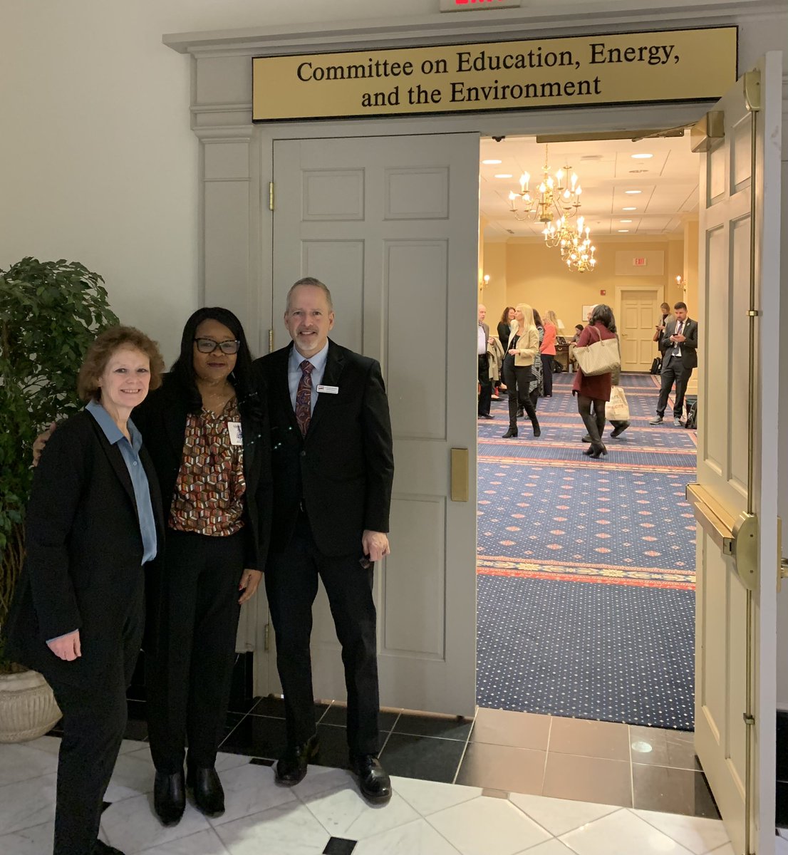 President, Tracy Hilliard; NAESP Rep, Lori Phelps; and Executive Director, Christopher Wooleyhand, testified in favor of Senate Bill 598 in Annapolis today. #Advocacy