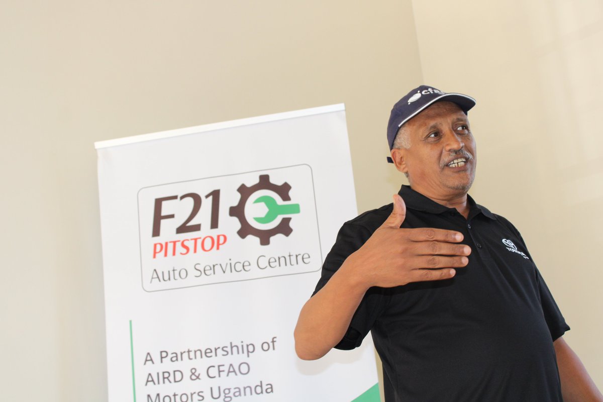 Formular21's tweet photo. Today, Formular21 and the technical training team of @CFAOMotors_Ug trained about 100 drivers from different entities in skillful driving and techniques.@AIRDInt https://t.co/BCNpUHufWT