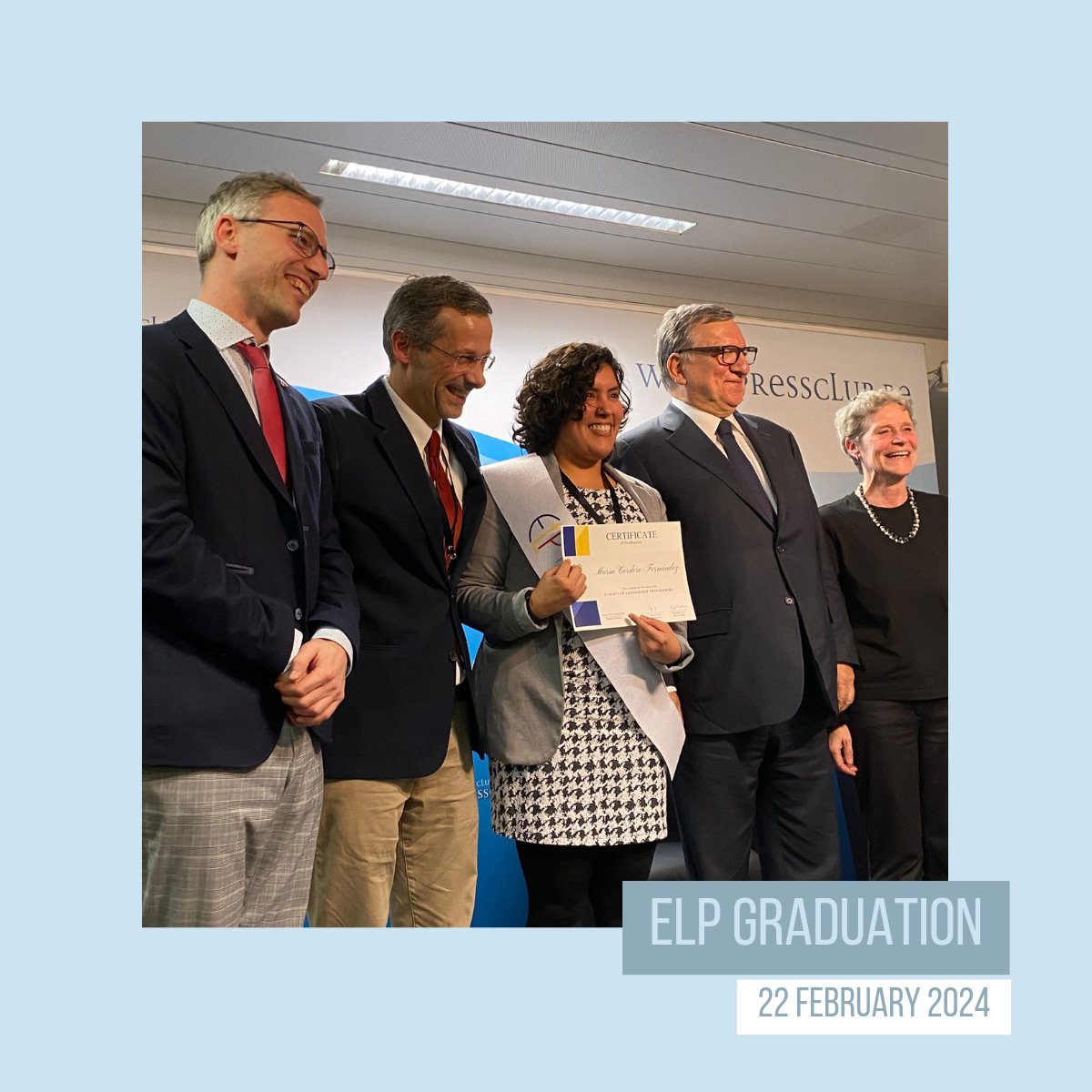 UCSIA_Antwerp's tweet photo. 🎉 The 10th cohort of #ELP fellows completed the #EuropeanLeadershipProgramme. 🎉 Congratulations to all 👏 & best of luck 🍀in your next EU adventures 🇪🇺!
👀 Watch the ceremony with a keynote speech by @JMDBarrosso at: https://t.co/UyBDZ8NURu https://t.co/ppo9DbSmui