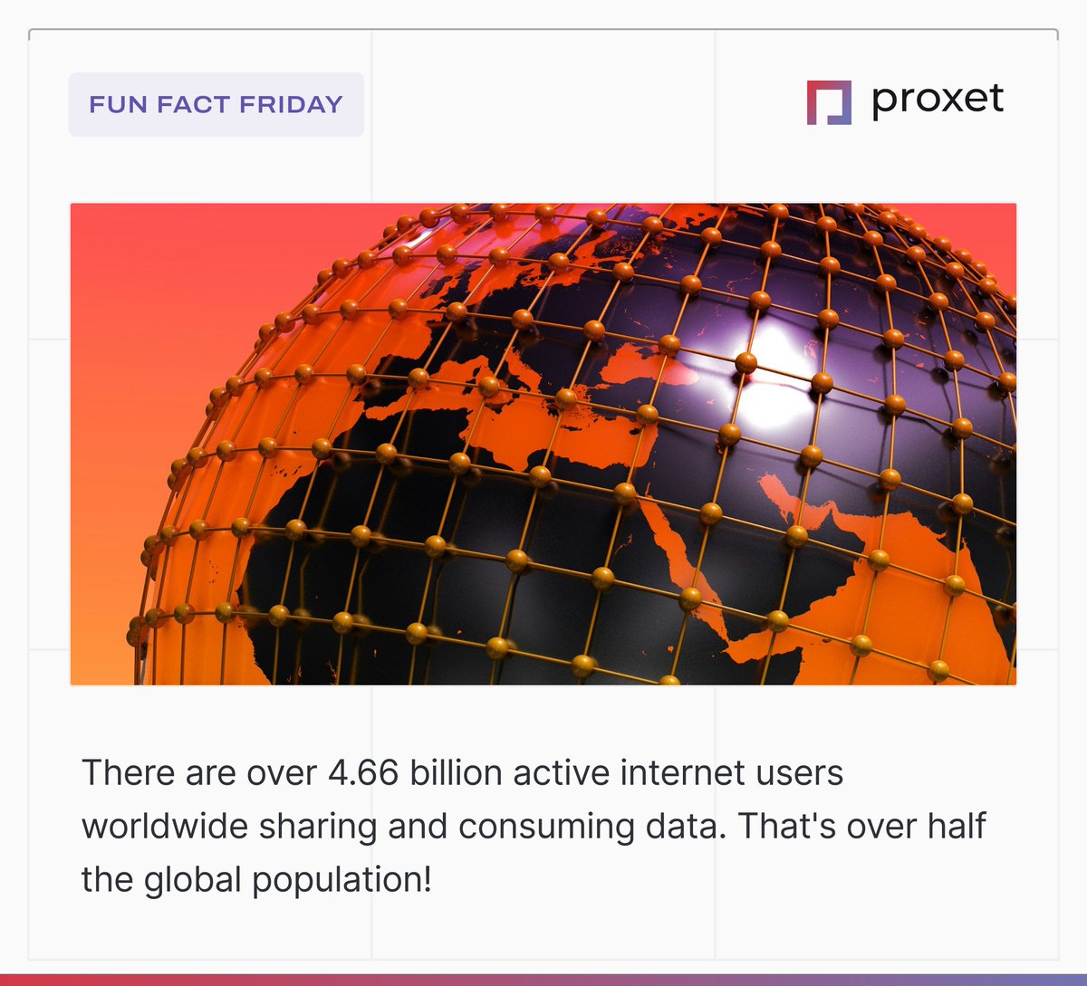 Fun Fact Friday here!

#FunFactFriday #ProxetSocial #data #dataconsumption