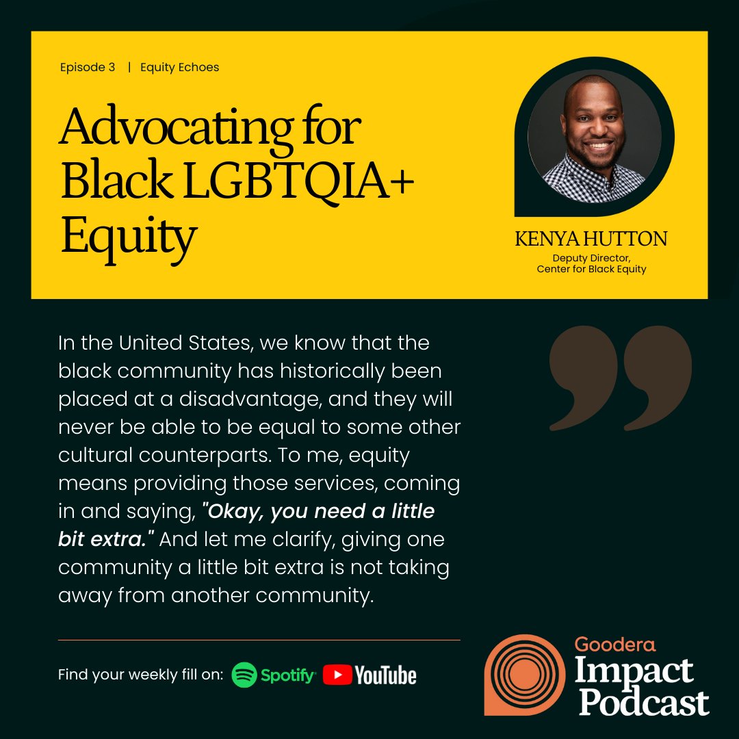 Goodera (@wearegoodera) on Twitter photo π³οΈβπβπΎ In our latest podcast episode, we delve into the challenges faced by Black LGBTQIA+ individuals in the United States. From employment to healthcare and systemic discrimination to representation, we explore it all with <a href="/ctr4blackequity/">CenterForBlackEquity</a>
ποΈ Tune in: hubs.ly/Q02m2kcq0 π³οΈβπβπΎ In our latest podcast episode, we delve into the challenges faced by Black LGBTQIA+ individuals in the United States. From employment to healthcare and systemic discrimination to representation, we explore it all with <a href="/ctr4blackequity/">CenterForBlackEquity</a>
ποΈ Tune in: hubs.ly/Q02m2kcq0