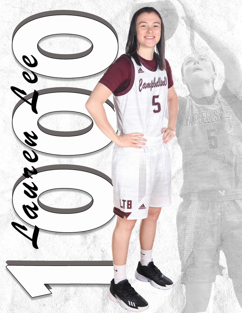 Meet the newest member of the Campbellsville University Lady Tiger Basketball 1️⃣0️⃣0️⃣0️⃣ Point Club‼️ Congratulations to Lauren Lee on becoming the 41st member of this elite group‼️