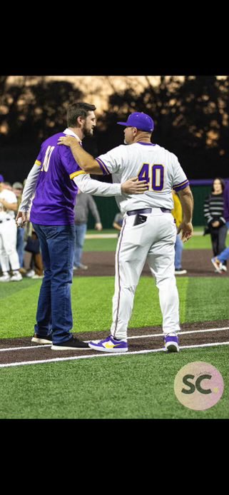 DenhamBoys's tweet photo. Great Night Recognizing Mac Sceroler and Retiring his Jersey #10. Thank you Mac Sceroler for everything you have done for this program and accomplished in your playing career. #Jacket4Life https://t.co/q2itvH4kVM