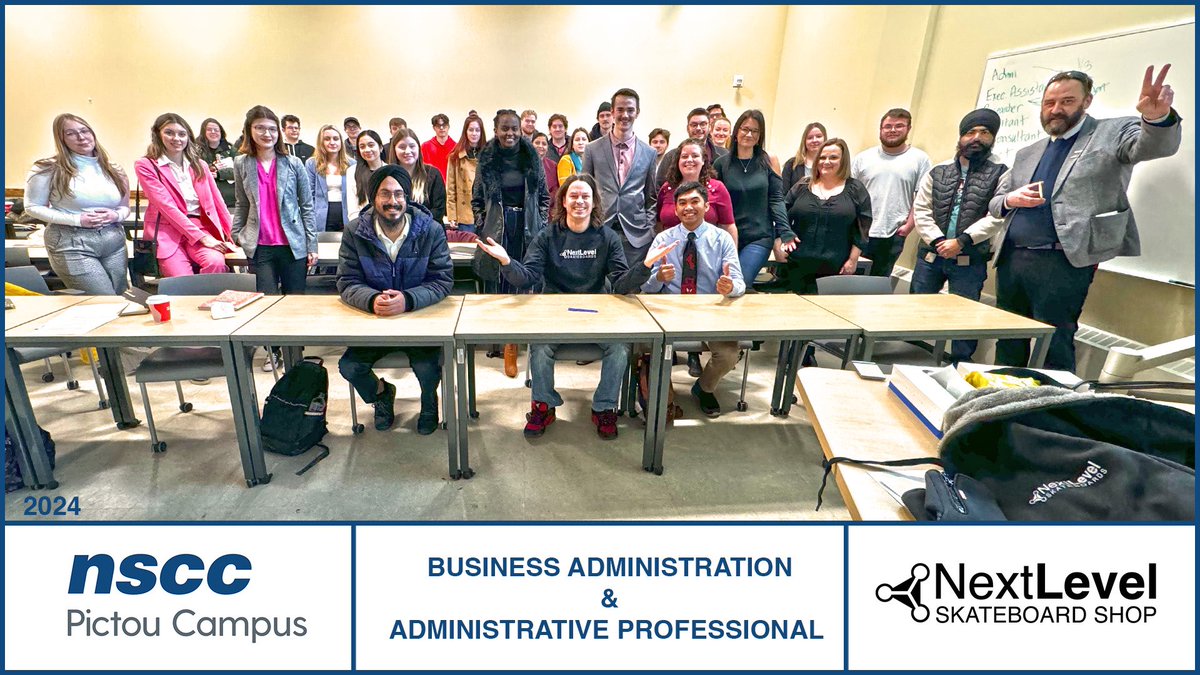 🎓 Excited and grateful for the opportunity to address the bright minds at @NSCCpictou Campus! 🌟

#nsccpictou #BusinessAdministration #AdministrationProfessional #GuestSpeaker #Grateful #Inspiration #LeadershipDevelopment 🚀📚
@NextLevelSk8