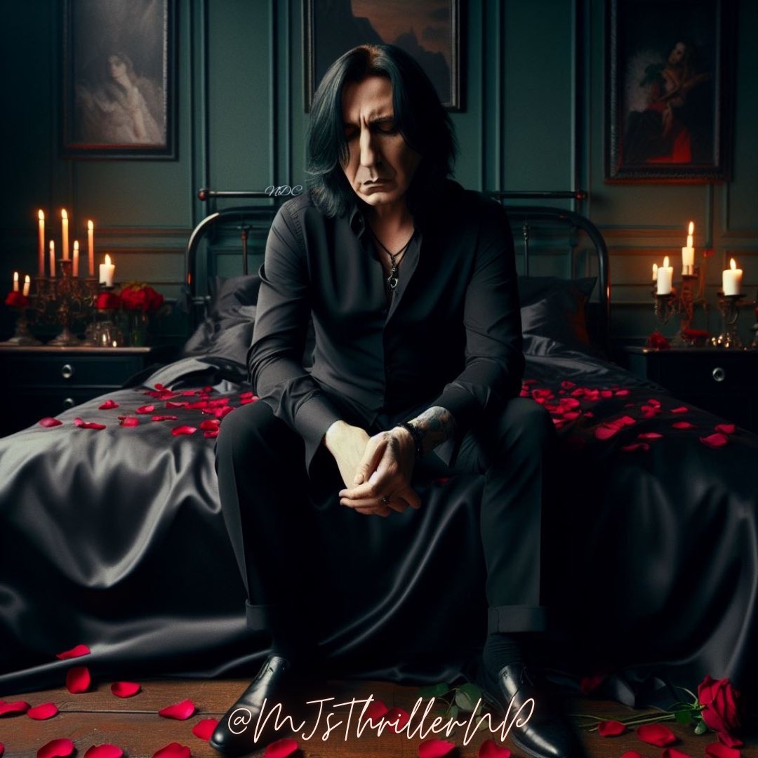MJsThrillerNP's tweet photo. Valentine’s Day Severus - Part 2
#SeverusSnape #DigitalArt #FanArt #HarryPotter #Slytherin #ArtificialIntelligence #SnapeArt #AIArt #ProfessorSnape #PotionsMaster #HalfBloodPrince #BingApp #Dalle3 #AI https://t.co/KM0ofAxMla