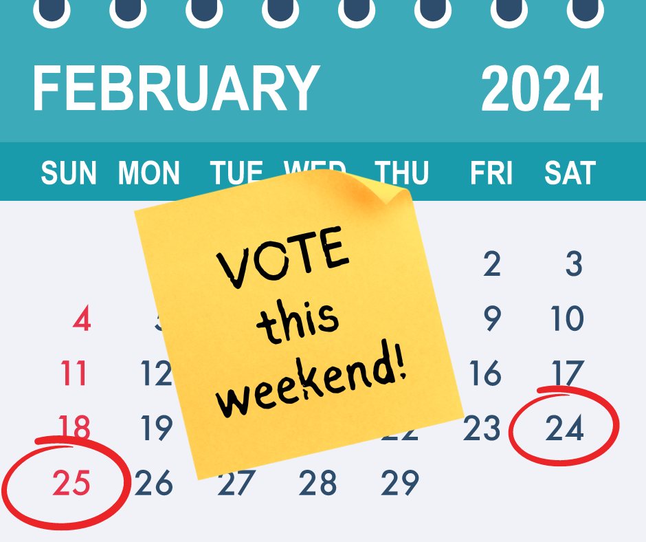 txstatepta's tweet photo. 🗳️🇺🇸 Don't miss this weekend – the only time the 2024 primary polls are open! 📆 Make your voice heard for our public schools. Only 18% voted in March 2022. Your vote can make a difference! 🫢
👀 https://t.co/YgJXfsewjP Check voting info!
#PTAVotes #FundTheFuture #TxEd #txlege https://t.co/RdvkxT2Zew